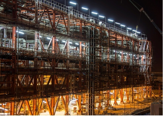 The construction process of South Pars refinery phase 15 and 16